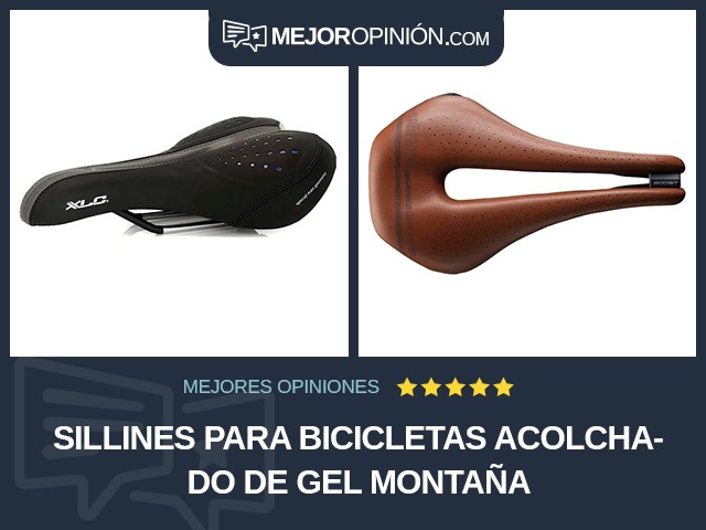 Sillines para bicicletas Acolchado de gel Montaña