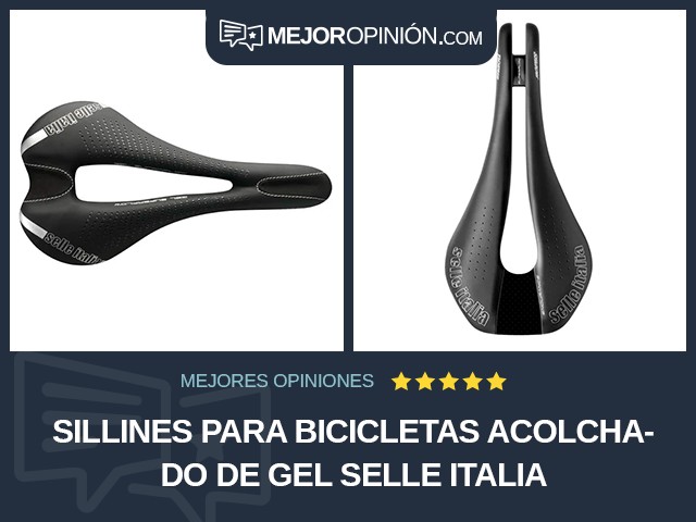 Sillines para bicicletas Acolchado de gel Selle Italia