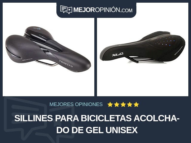 Sillines para bicicletas Acolchado de gel Unisex