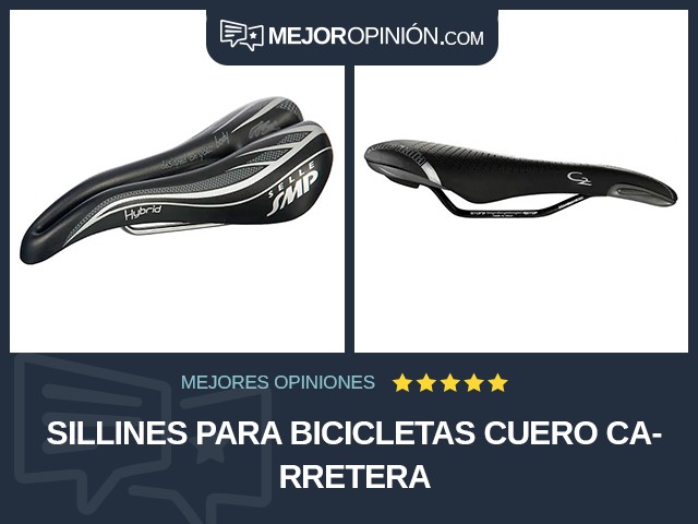 Sillines para bicicletas Cuero Carretera