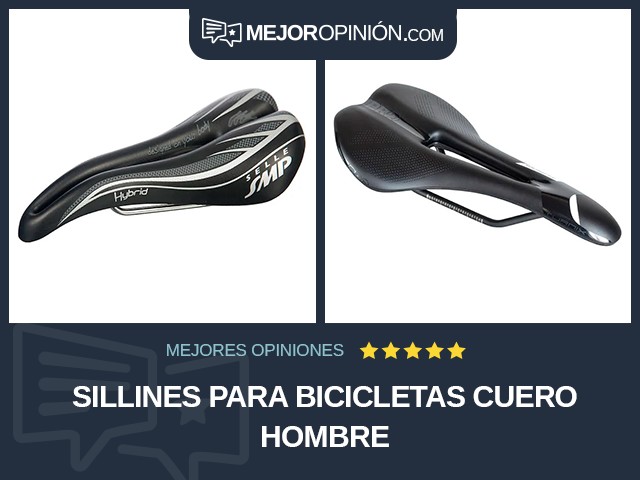 Sillines para bicicletas Cuero Hombre