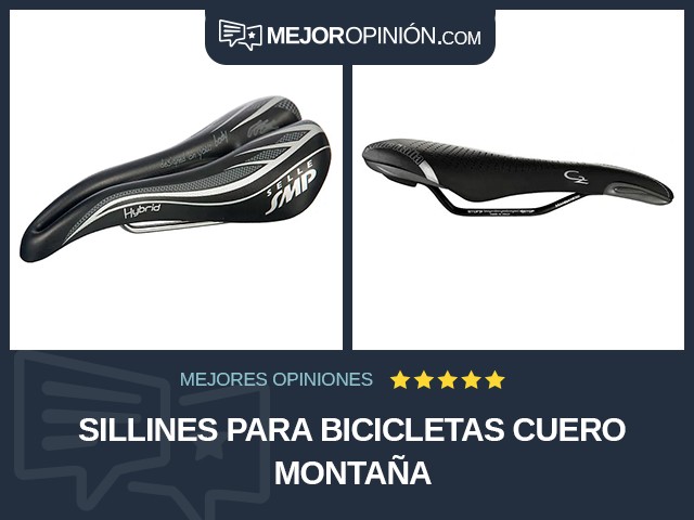 Sillines para bicicletas Cuero Montaña