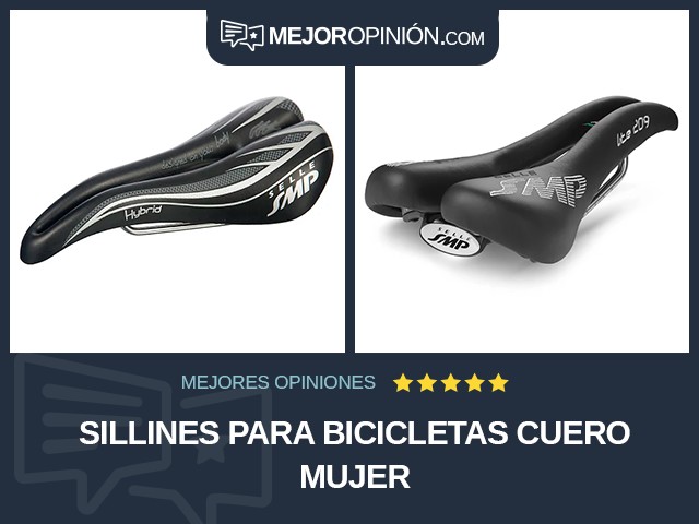 Sillines para bicicletas Cuero Mujer