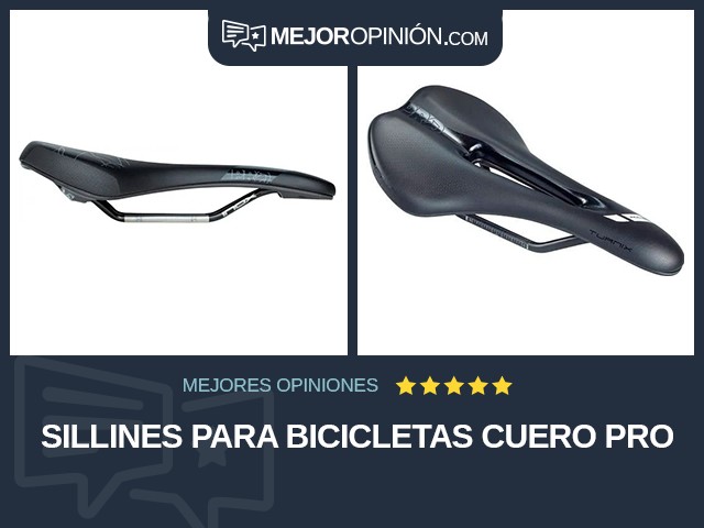 Sillines para bicicletas Cuero PRO