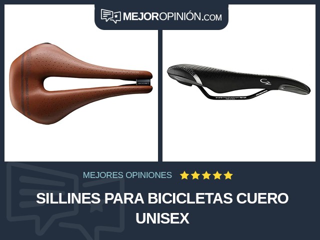 Sillines para bicicletas Cuero Unisex