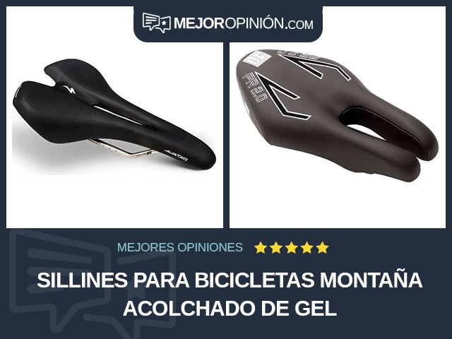 Sillines para bicicletas Montaña Acolchado de gel