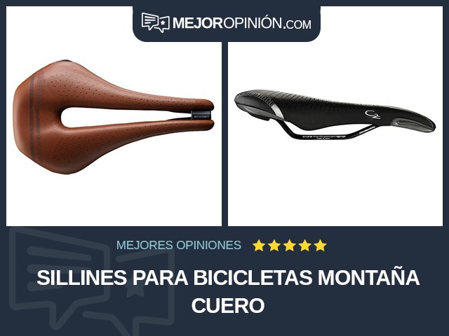 Sillines para bicicletas Montaña Cuero