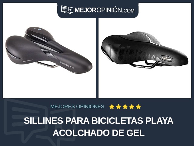 Sillines para bicicletas Playa Acolchado de gel