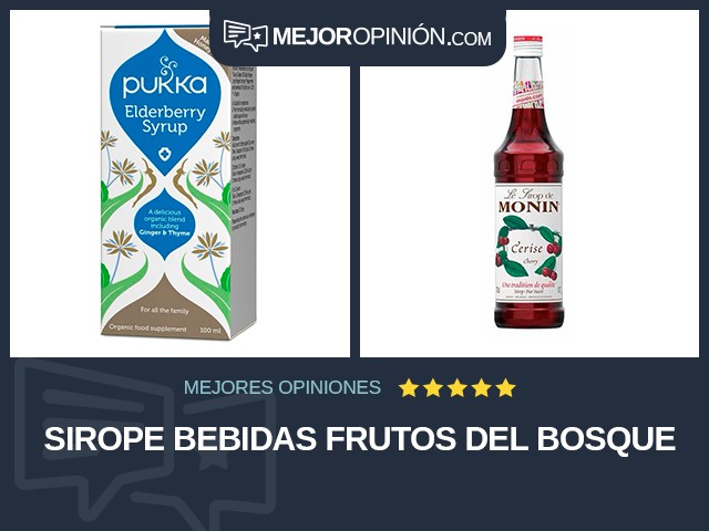 Sirope Bebidas Frutos del bosque