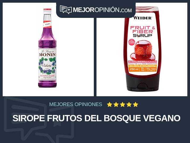 Sirope Frutos del bosque Vegano