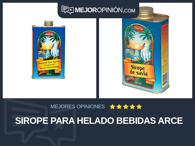 Sirope para helado Bebidas Arce