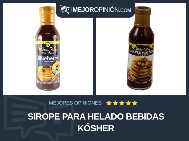 Sirope para helado Bebidas Kósher