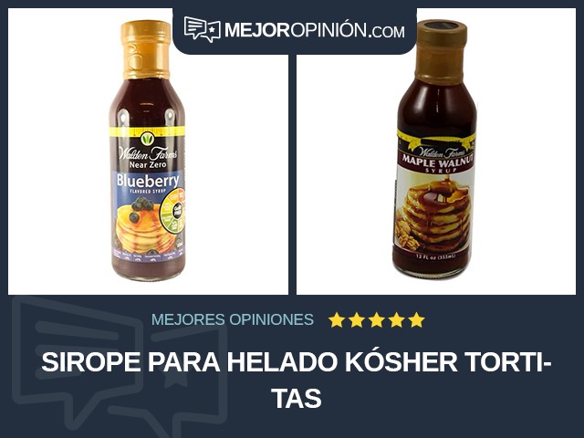 Sirope para helado Kósher Tortitas