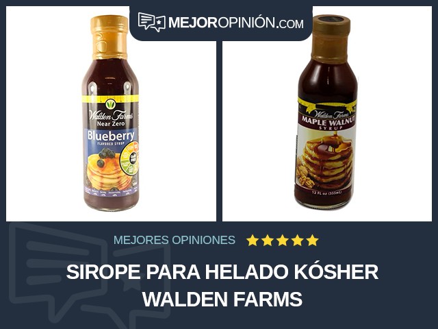 Sirope para helado Kósher Walden Farms