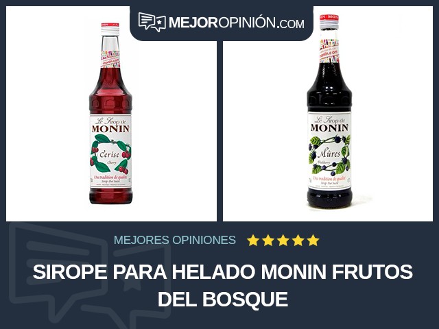 Sirope para helado MONIN Frutos del bosque