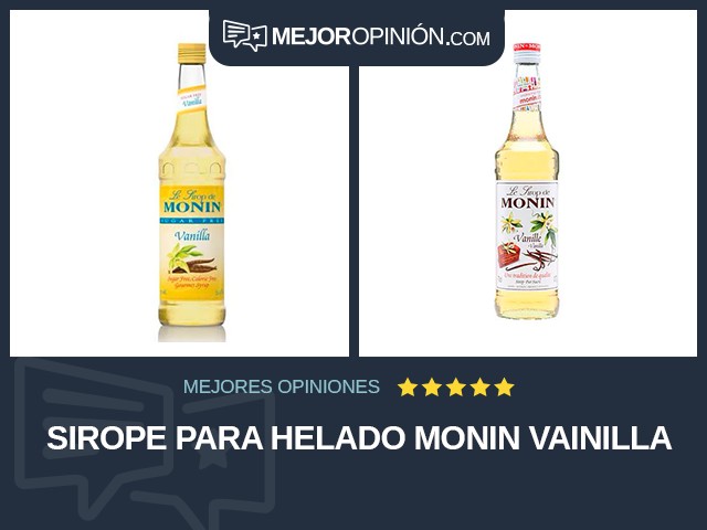 Sirope para helado MONIN Vainilla