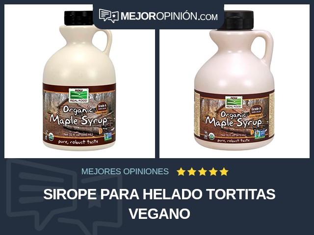 Sirope para helado Tortitas Vegano