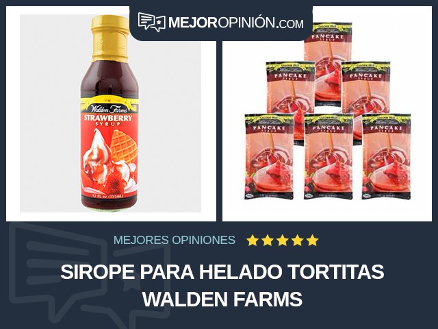 Sirope para helado Tortitas Walden Farms