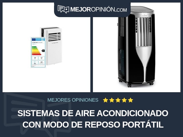 Sistemas de aire acondicionado Con modo de reposo Portátil