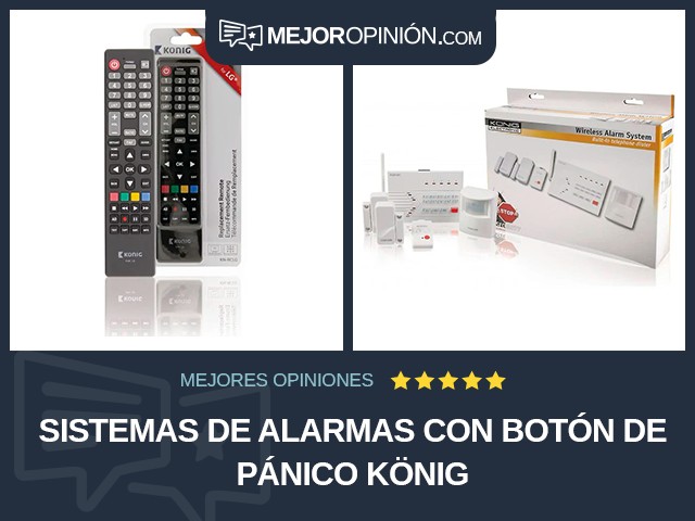 Sistemas de alarmas Con botón de pánico König