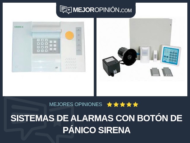 Sistemas de alarmas Con botón de pánico Sirena