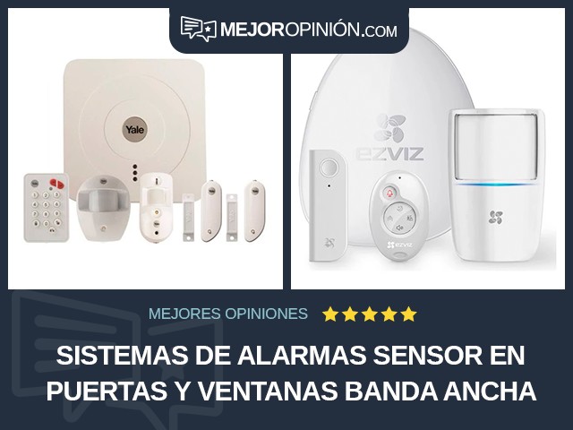 Sistemas de alarmas Sensor en puertas y ventanas Banda ancha