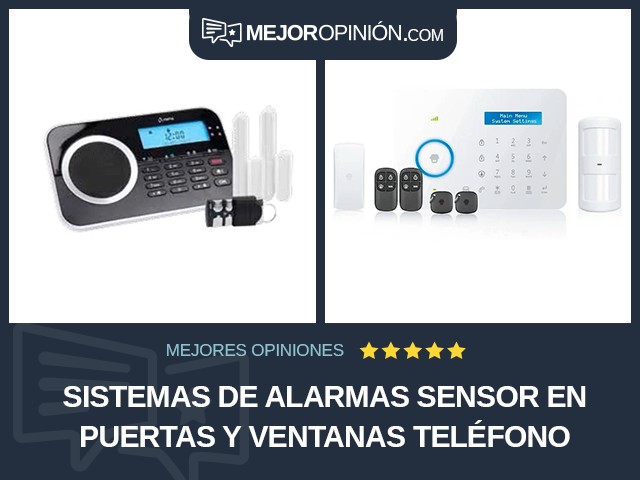 Sistemas de alarmas Sensor en puertas y ventanas Teléfono móvil