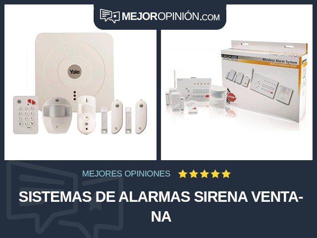 Sistemas de alarmas Sirena Ventana