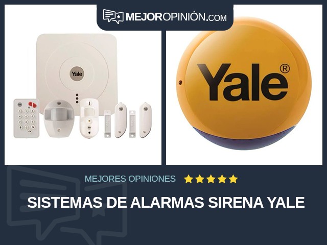 Sistemas de alarmas Sirena Yale