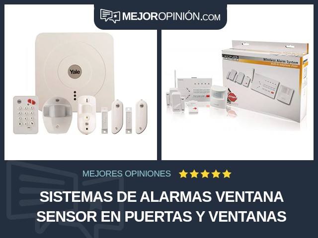 Sistemas de alarmas Ventana Sensor en puertas y ventanas