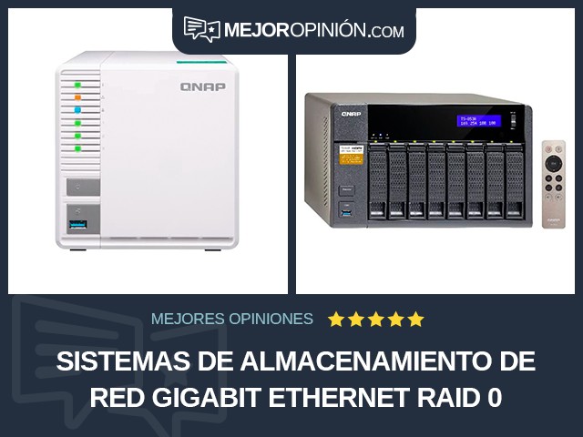 Sistemas de almacenamiento de red Gigabit Ethernet RAID 0