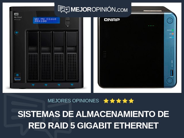 Sistemas de almacenamiento de red RAID 5 Gigabit Ethernet