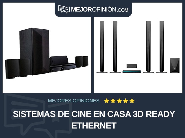 Sistemas de cine en casa 3D Ready Ethernet