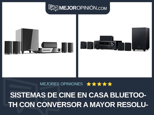 Sistemas de cine en casa Bluetooth Con conversor a mayor resolución