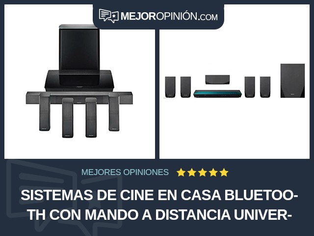 Sistemas de cine en casa Bluetooth Con mando a distancia universal