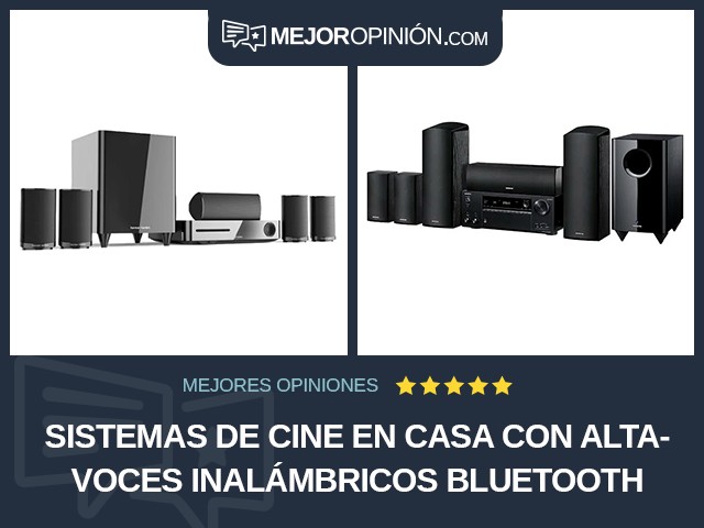 Sistemas de cine en casa Con altavoces inalámbricos Bluetooth