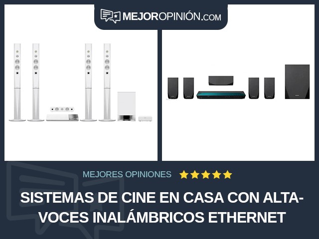 Sistemas de cine en casa Con altavoces inalámbricos Ethernet