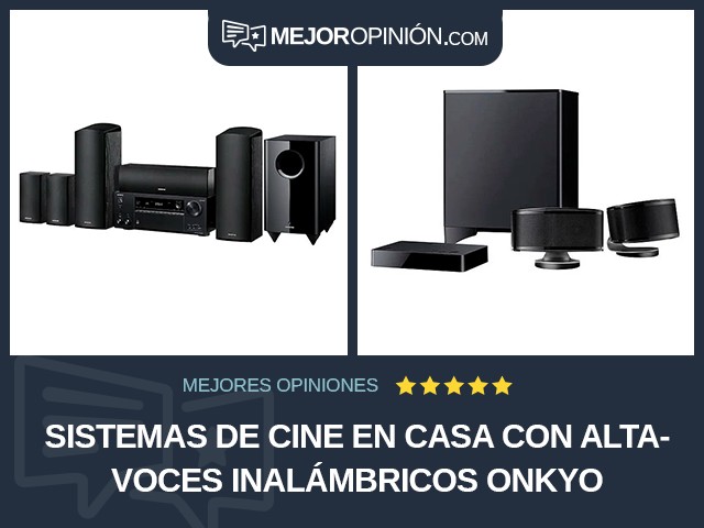 Sistemas de cine en casa Con altavoces inalámbricos Onkyo