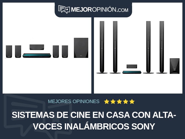 Sistemas de cine en casa Con altavoces inalámbricos Sony