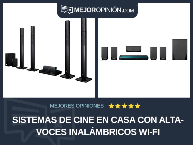 Sistemas de cine en casa Con altavoces inalámbricos Wi-Fi