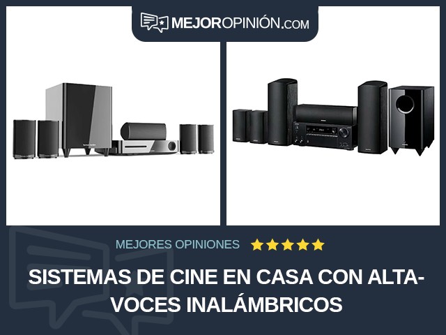 Sistemas de cine en casa Con altavoces inalámbricos