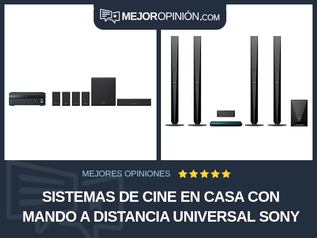 Sistemas de cine en casa Con mando a distancia universal Sony