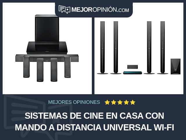 Sistemas de cine en casa Con mando a distancia universal Wi-Fi