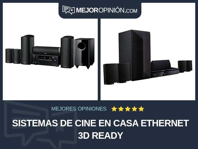 Sistemas de cine en casa Ethernet 3D Ready