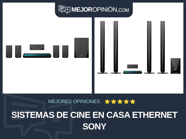 Sistemas de cine en casa Ethernet Sony