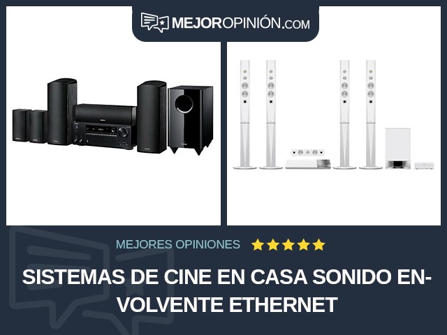 Sistemas de cine en casa Sonido envolvente Ethernet