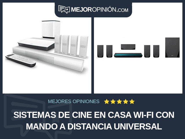 Sistemas de cine en casa Wi-Fi Con mando a distancia universal