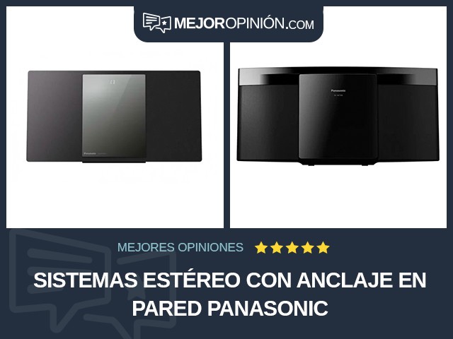 Sistemas estéreo Con anclaje en pared Panasonic