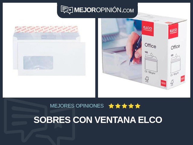 Sobres Con ventana Elco