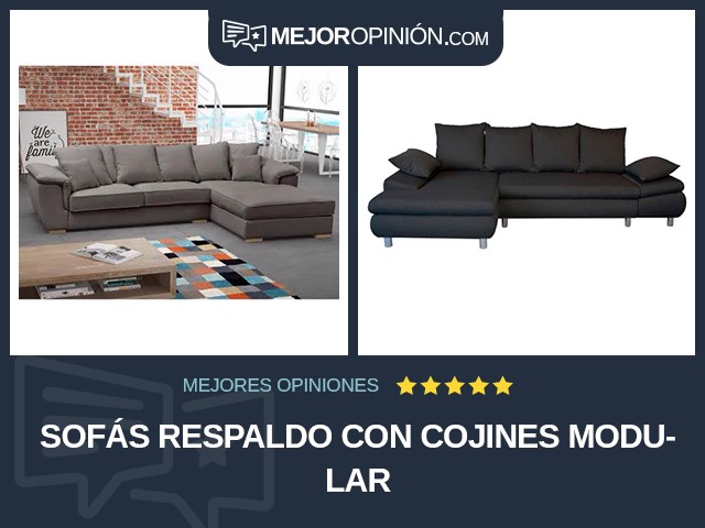 Sofás Respaldo con cojines Modular